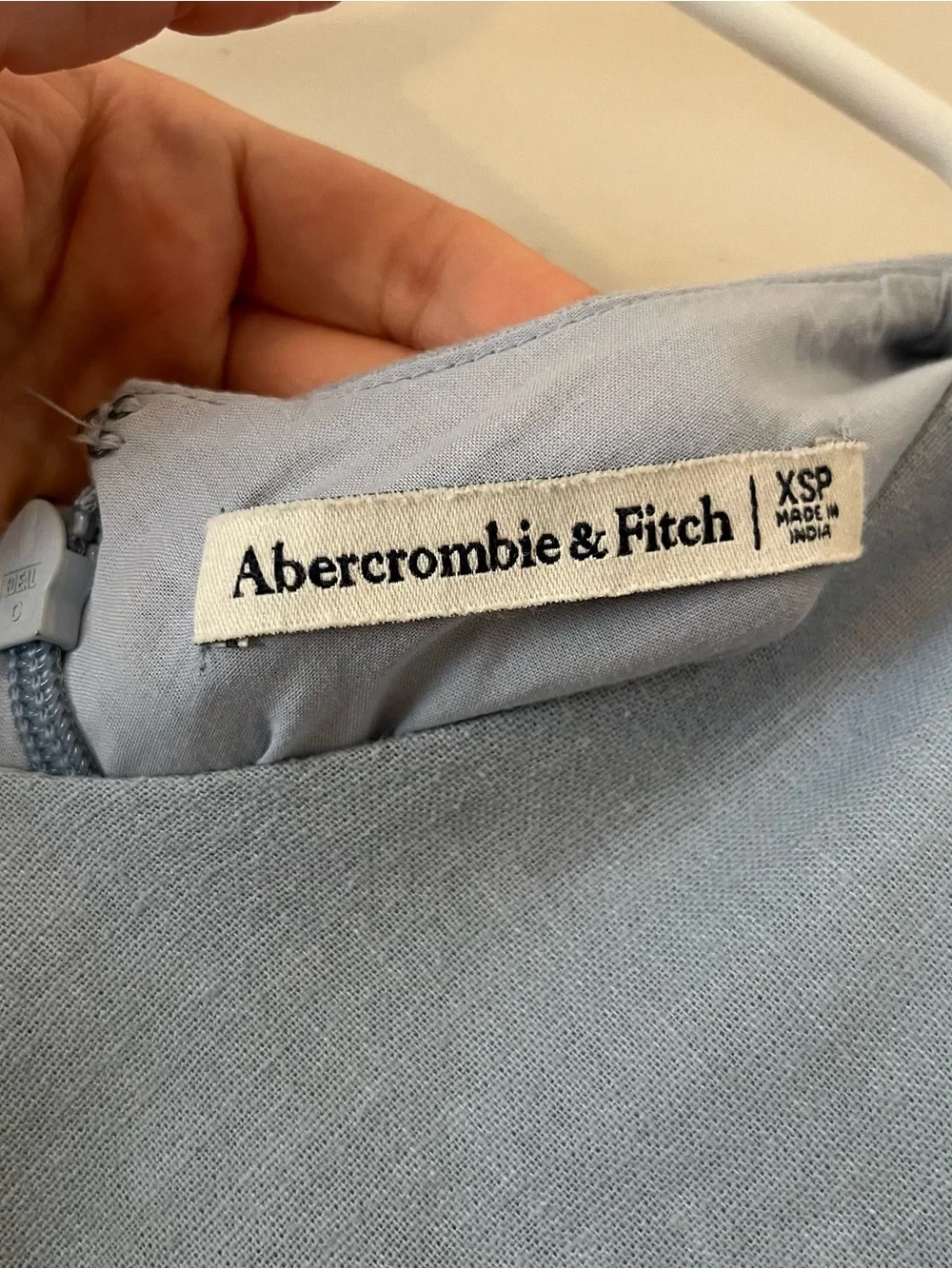 Abercrombie & Fitch | light blue linen blend maxi dress